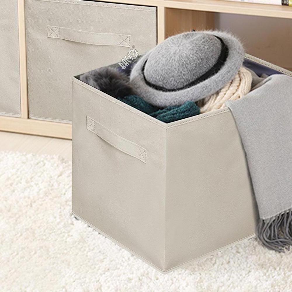 Foldable Storage Cubes Pack of 6 Non-woven fabric Storage Cube Box for clothes