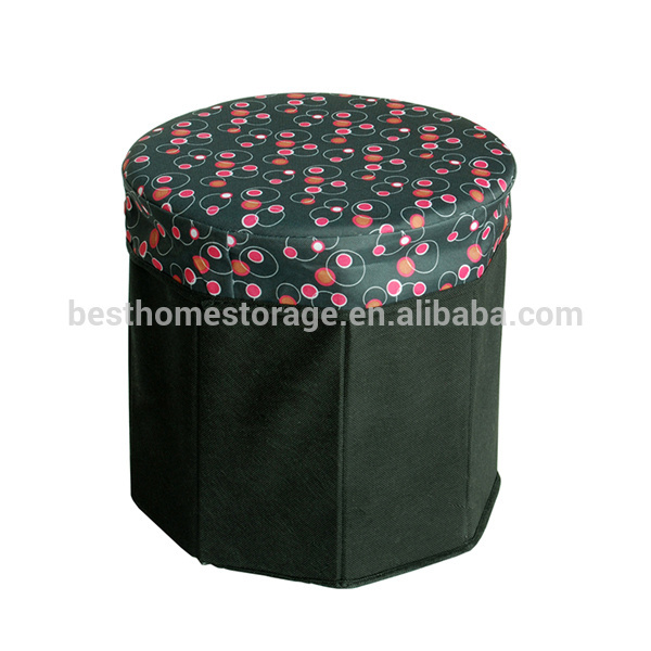 Household hot sale Nonwoven Storage Stool/Ottoman