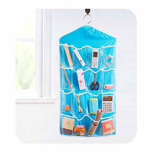 16 Pockets Clear Over Door Hanging Bag Shoe Rack Hanger Underwear Socks Closet Storage Tidy Organizer