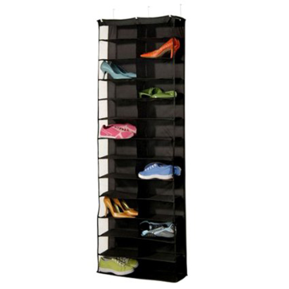 26 Pair Over The Door Hanging Shoe Organiser Storage Rack Holder Shelf