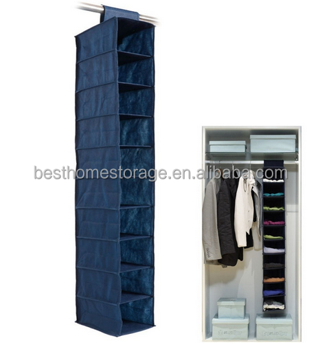 Closet Storage and Organization 10 Shelves Hanging Storage Organizer Sorting Bag