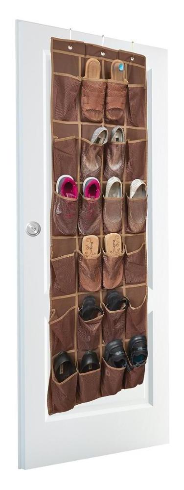 Household Over The Door Shoe Organizer with 24 Reinforced Pockets shoe Organizer