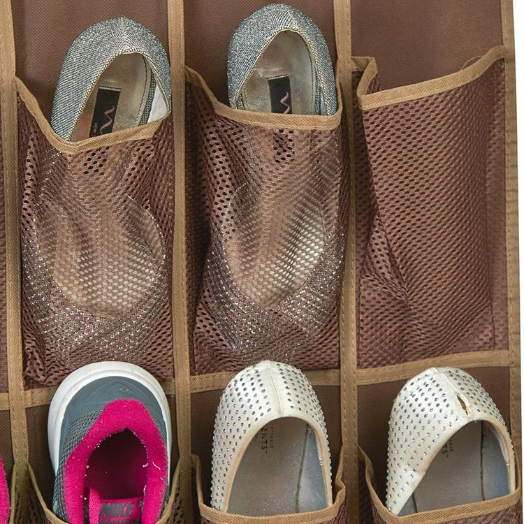 Household Over The Door Shoe Organizer with 24 Reinforced Pockets shoe Organizer