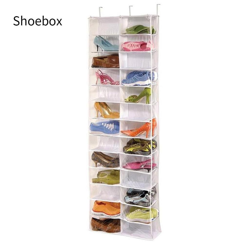 26 Pair Over The Door Hanging Shoe Organiser Storage Rack Holder Shelf