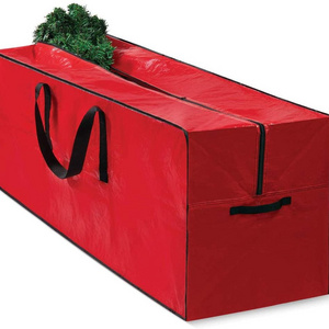 Foldable Polyester Fabric Christmas Tree Storage Bag,(Red)