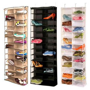 26 Pair Over The Door Hanging Shoe Organiser Storage Rack Holder Shelf