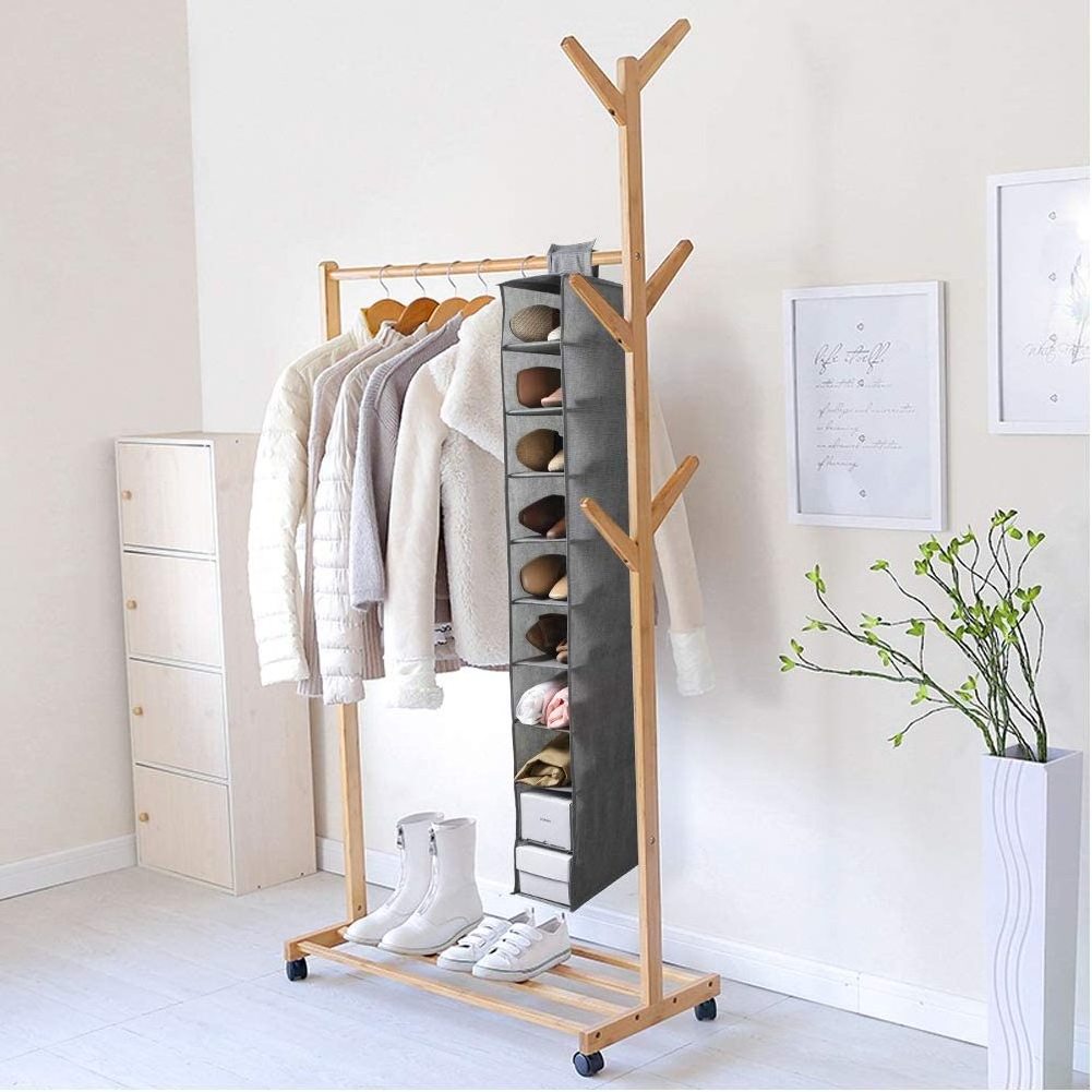 2020 New style kids Hanging Shoe clothes Organizer closet storage for clothes