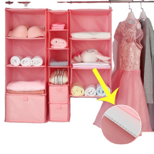 4 shelf hanging closet organizer for clothes closet hanging bag organizer