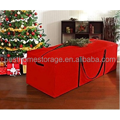 Foldable Polyester Fabric Christmas Tree Storage Bag,(Red)