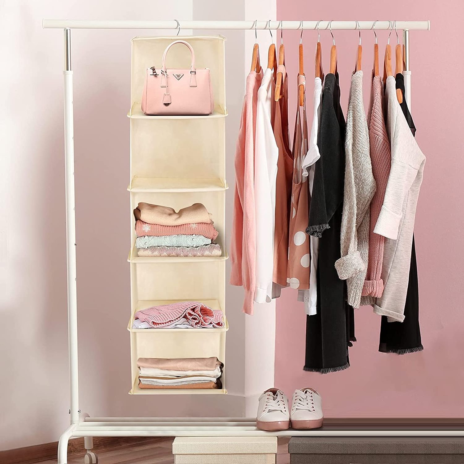 Days of week clothes closet organizer