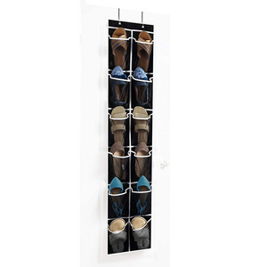 Over The Door Shoe Organizer 12 Mesh Pockets Hanging Shoe Holder for Maximizing Shoe Storage