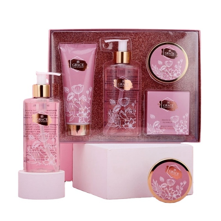 Eco-friendly Luxury Mother Day Gift Set natural organic Shower gel Body lotion Body Care Bath Spa Set