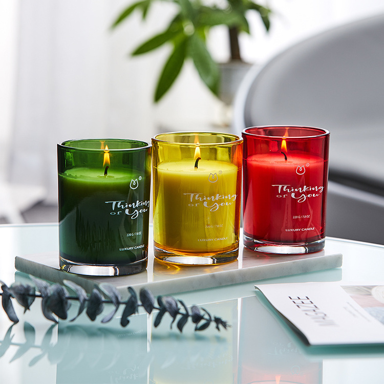 Factory directly sale 220g home spa relaxing scented candles manufacture