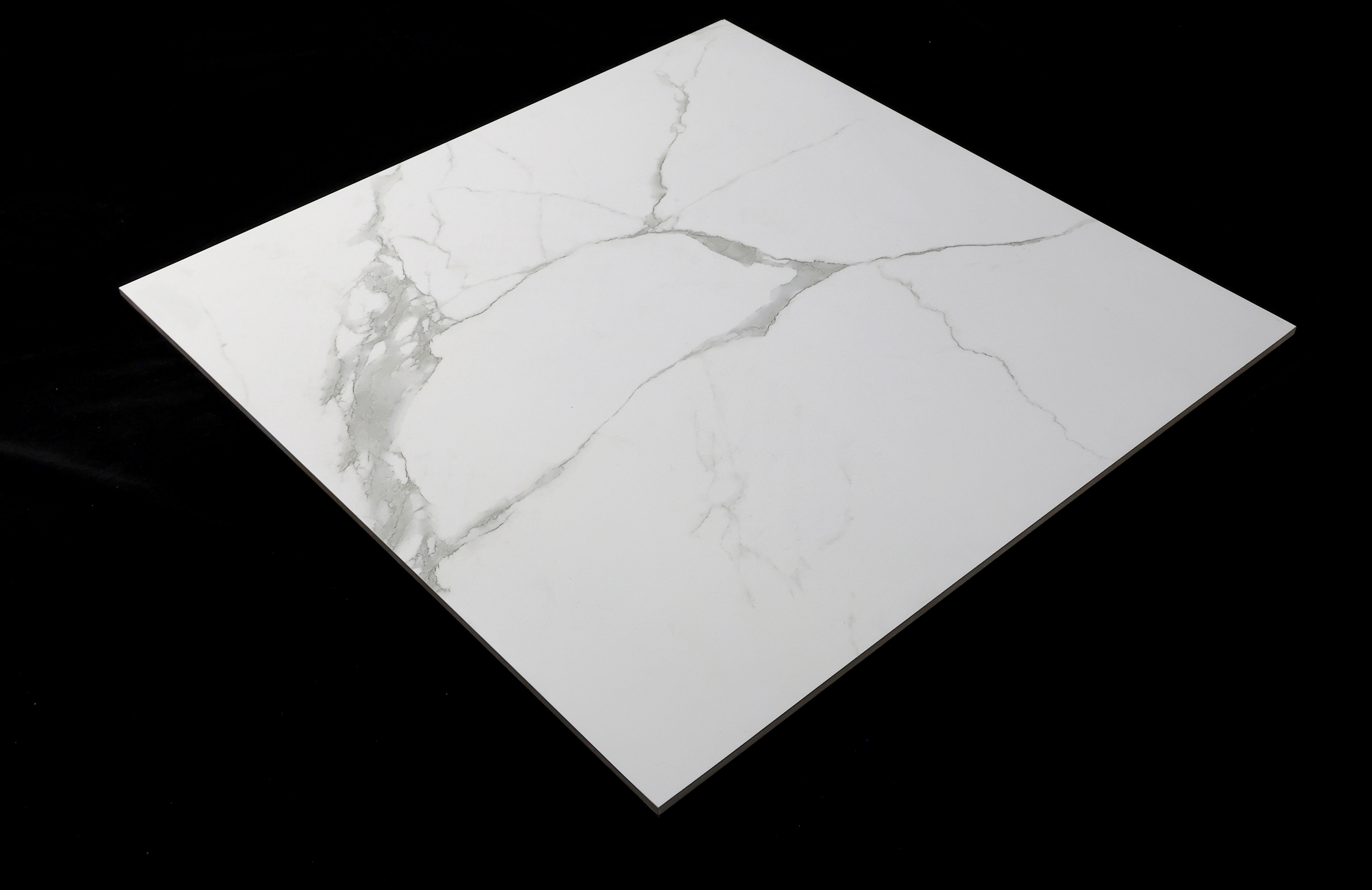 Glossy White Glazed Marble 600x600mm Porcelain Polished Ceramic Floor Tiles 60x60 Impression Marble Ceramic Tiles