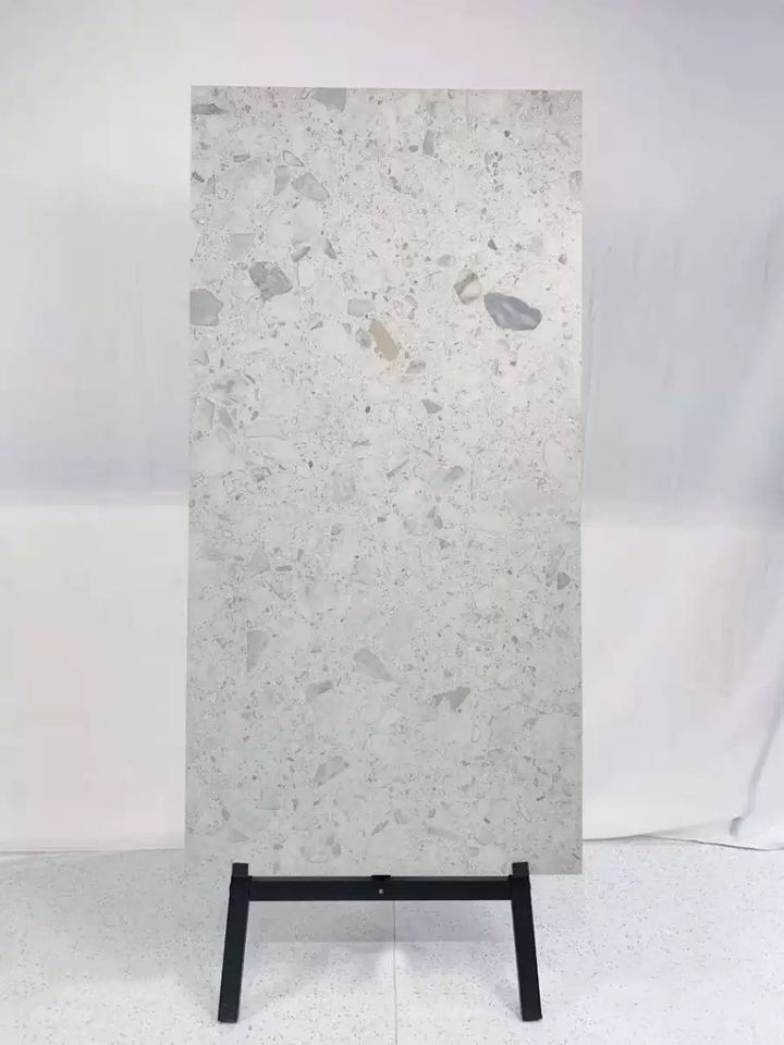 Polished surface peel and stick floor glazed marble stair step tiles for bathroom walls