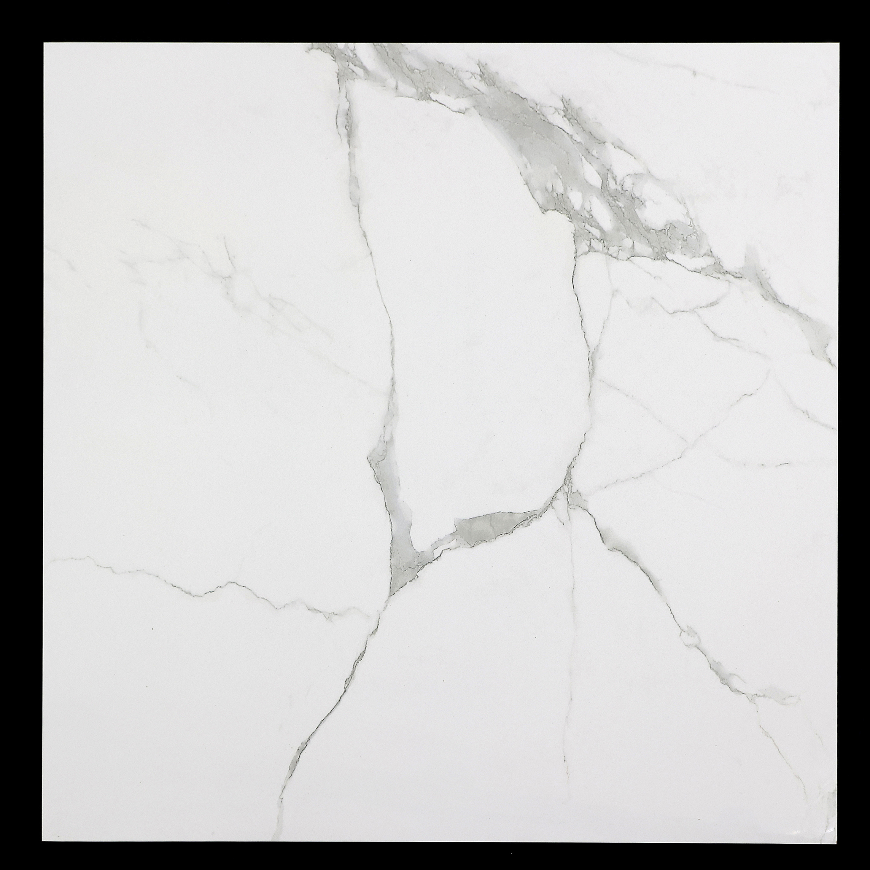 Glossy White Glazed Marble 600x600mm Porcelain Polished Ceramic Floor Tiles 60x60 Impression Marble Ceramic Tiles