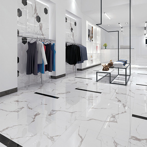 Glossy White Glazed Marble 600x600mm Porcelain Polished Ceramic Floor Tiles 60x60 Impression Marble Ceramic Tiles