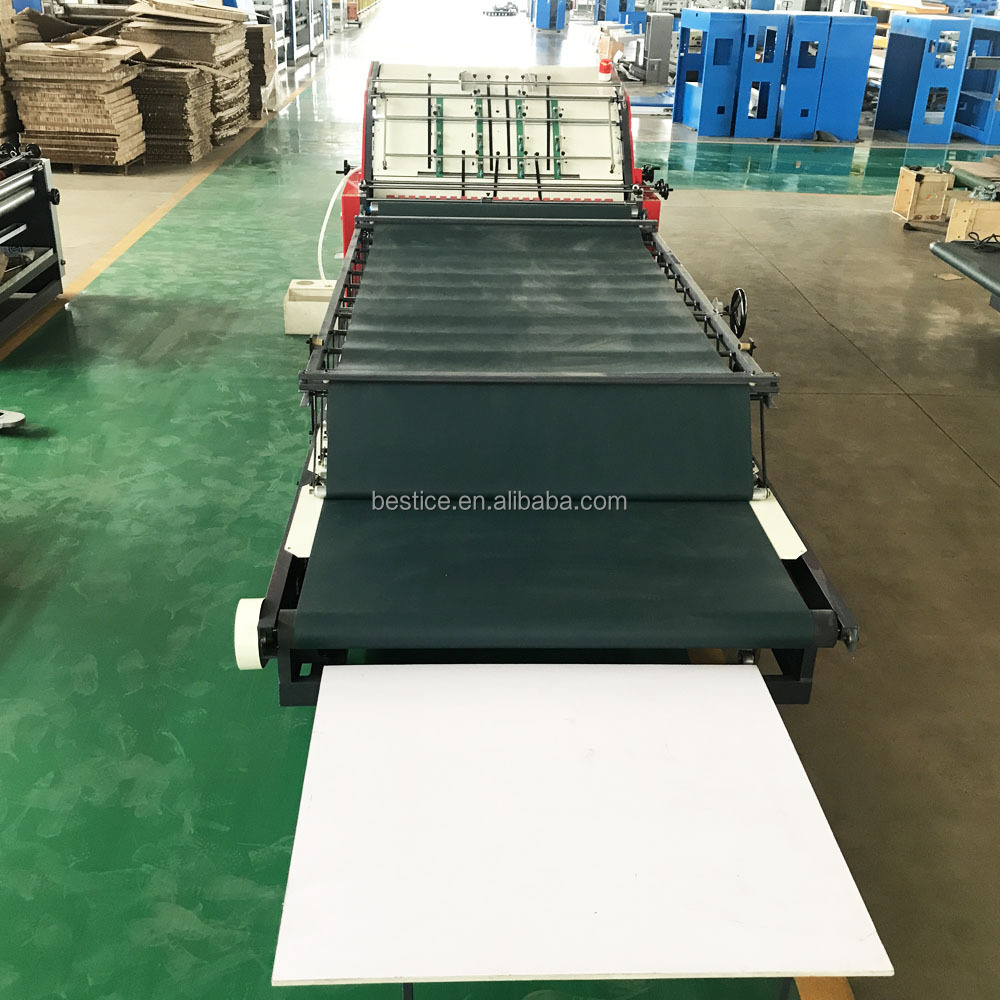 Low Price 1300 1450 1600 Corrugated Carton Box Flute Laminating Machine For Cardboard Glue Mounting