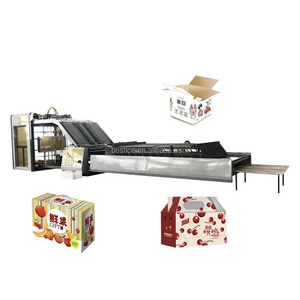 Hot selling BZJ-1300 PLC and touch screen flute paper laminating machine for glue flexo printed paper and corrugated cardboard