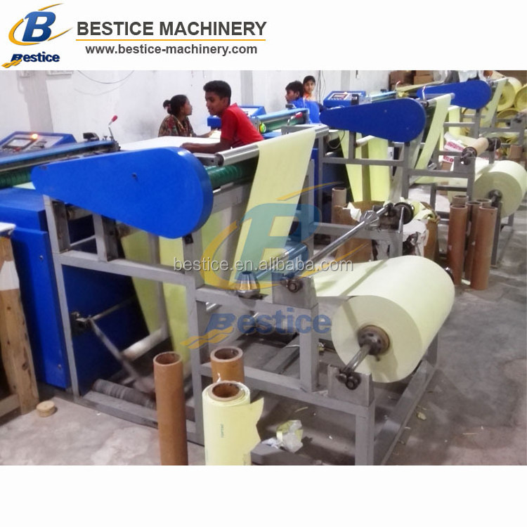 paper sheeter machine sticker paper roll to sheet cutter