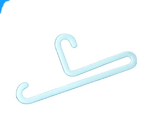 Commercial Transparent Plastic Bag Hook PP Question Mark Cloth Sample Hook for Pants & Jacket for Boutique Use