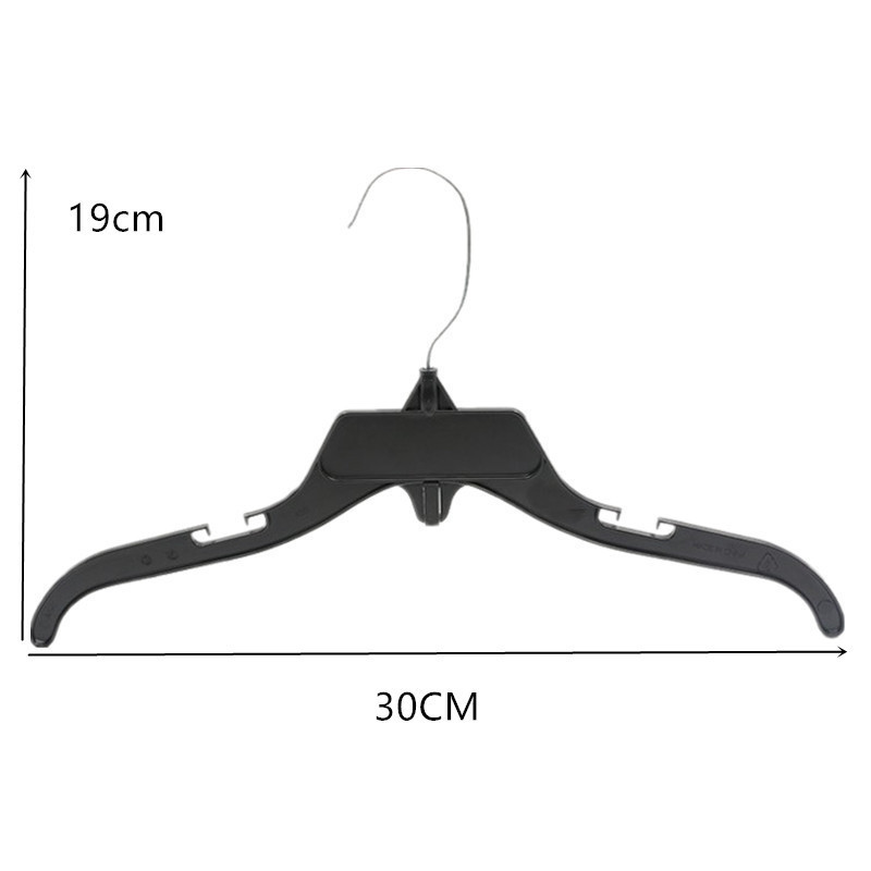 498 Wholesale Baby Kids Children Clothes Hanger Suit Garment Coat Top Black Plastic Hangers For Top  Clothing