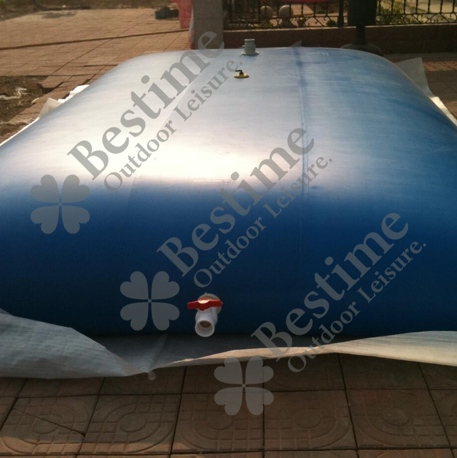 PVC tarpaulin portable and flexible water storage bladder tank