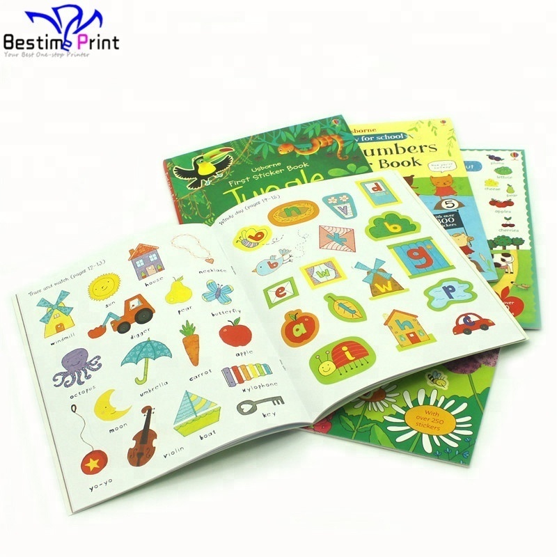 Custom Coloring Children Activity Sticker Books Printing