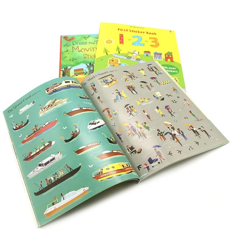 Print ABC Book Sticker Books Printing Book Cover Sticker Printing Services