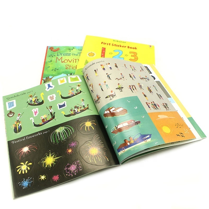 Print ABC Book Sticker Books Printing Book Cover Sticker Printing Services