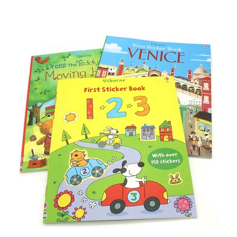 Print ABC Book Sticker Books Printing Book Cover Sticker Printing Services