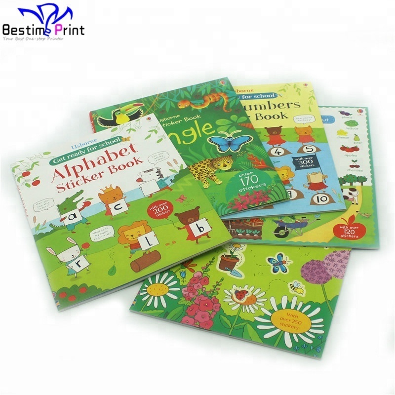 Custom Coloring Children Activity Sticker Books Printing