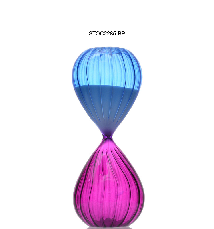 high quality modern style glass hourglass sand timer 15 minutes 30 minutes 60 minutes hourglass 3d sand timer