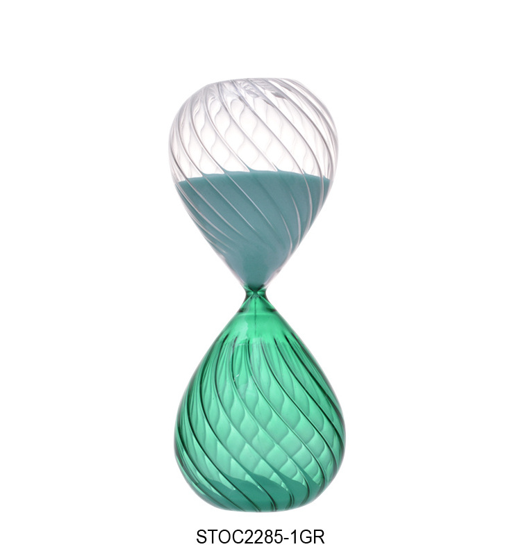 high quality modern style glass hourglass sand timer 15 minutes 30 minutes 60 minutes hourglass 3d sand timer