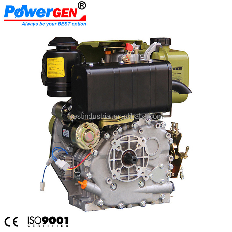 Hot Sale!!! POWERGEN 178F Air Cooled Single Cylinder Italy Type Diesel Engine 6HP