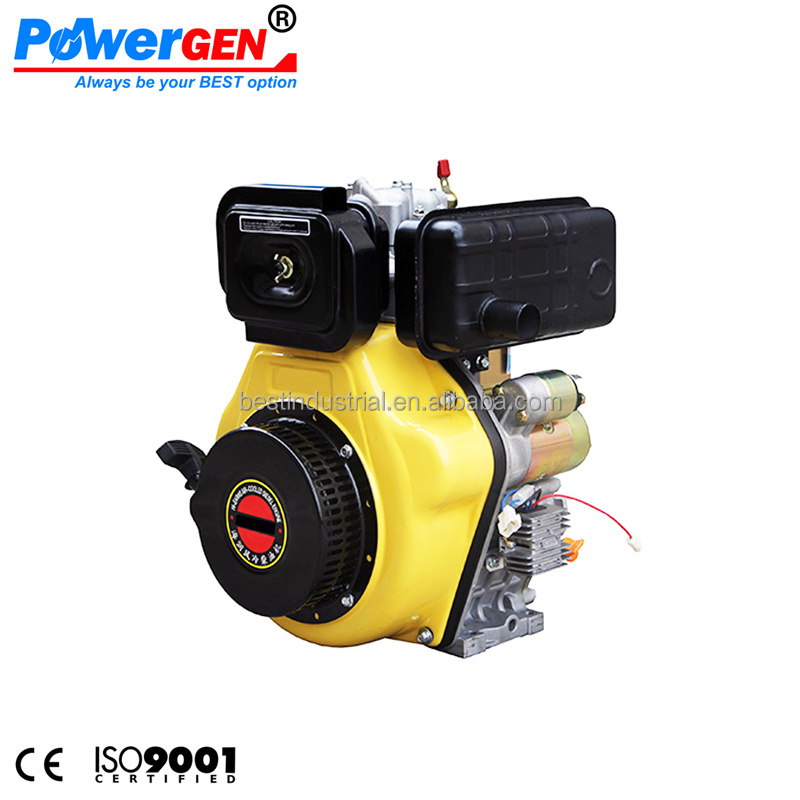 Top Seller!!! Powergen 186F Single Cylinder 4 Stroke Vertical Diesel Engine 10HP