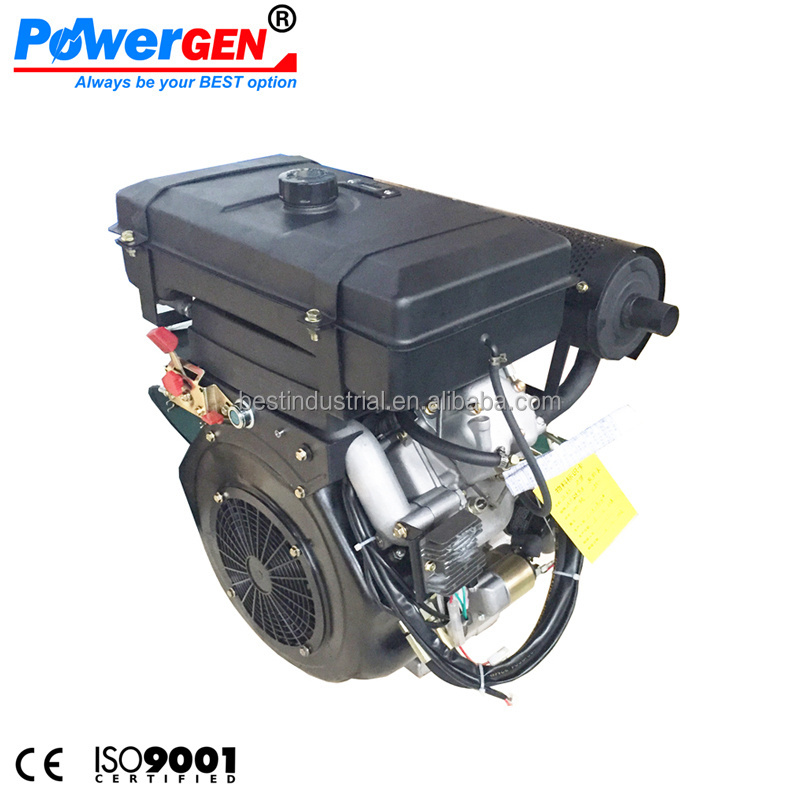 Top Seller!!! POWERGEN 25HP Air-cooled V twin 2 Cylinder Powerful Diesel Engine