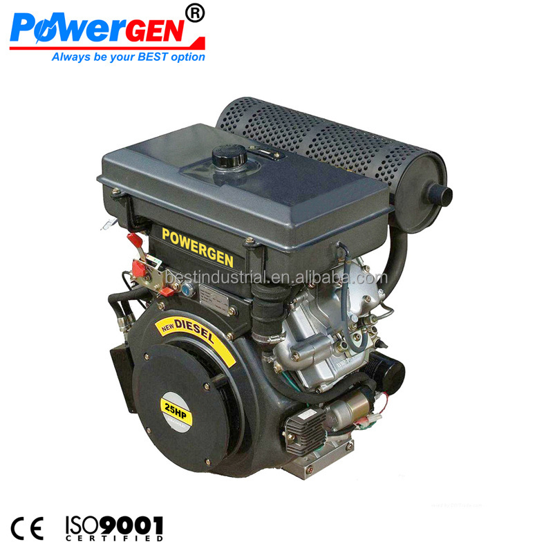 Best Seller !!! POWER-GEN Air Cooled V2 Type 2 Cylinder V Twin 25HP Diesel Engine for UTV