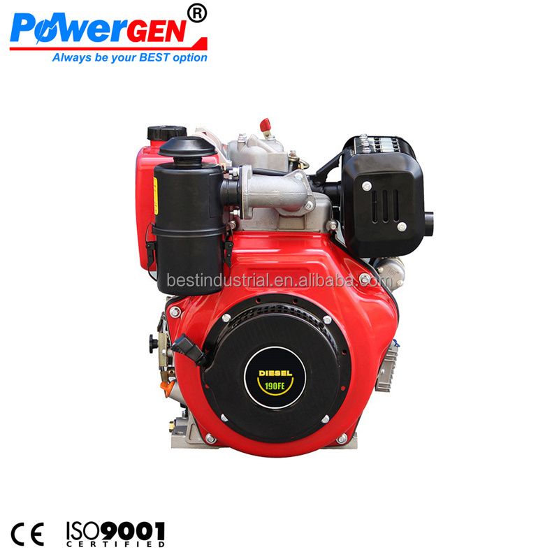 Best Seller!!! POWERGEN 190FE Electric Start Air Cooled Single Cylinder 13HP Diesel Engine