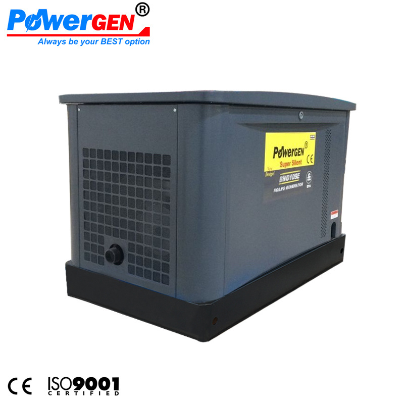 Dual Fuel !!! 60dB!!! POWERGEN 10KW LPG/NG Power Super Silent Natural Gas Kohler Type Turbine Generator 10KVA