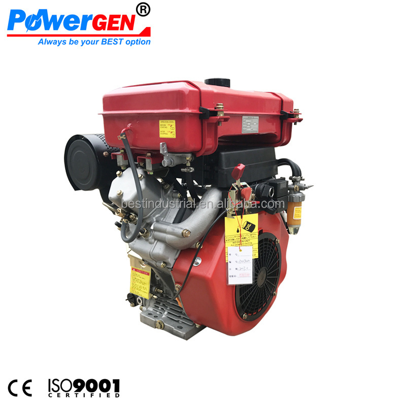 Top Seller!!! POWERGEN 25HP Air-cooled V twin 2 Cylinder Powerful Diesel Engine