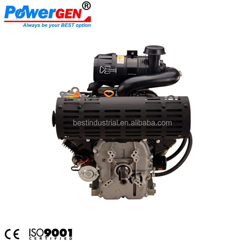 Best Seller!!! POWERGEN 1000CC OHV Air Cooled 2 Cylinder V Twin Horizontal Shaft Gasoline Engine 30HP