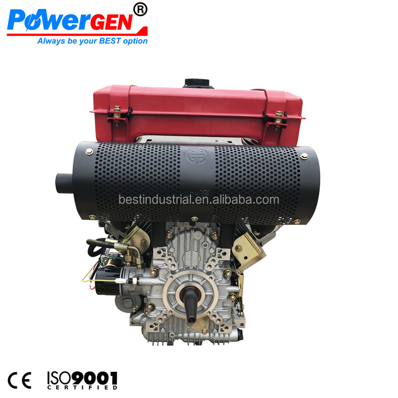 Top Seller!!! POWERGEN 25HP Air-cooled V twin 2 Cylinder Powerful Diesel Engine