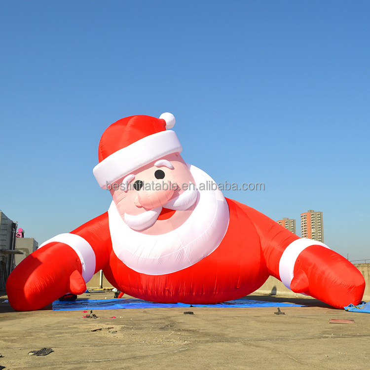 giant inflatable cartoon christmas santa claus, outdoor christmas santa claus decorative inflatable