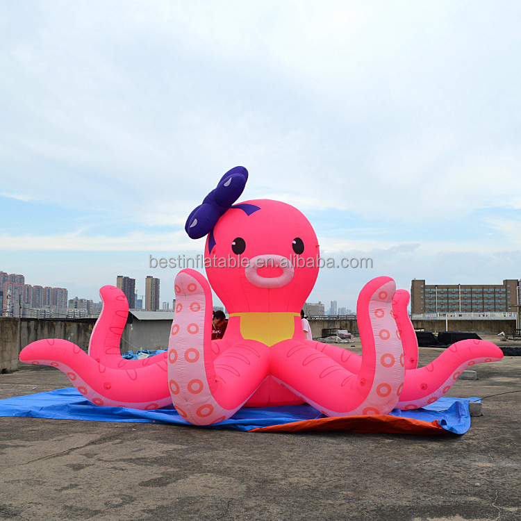 Custom inflatable marine animal cartoon mascot model Octopus Jellyfish Whale balloon inflatable advertisement