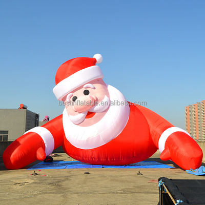 giant inflatable cartoon christmas santa claus, outdoor christmas santa claus decorative inflatable