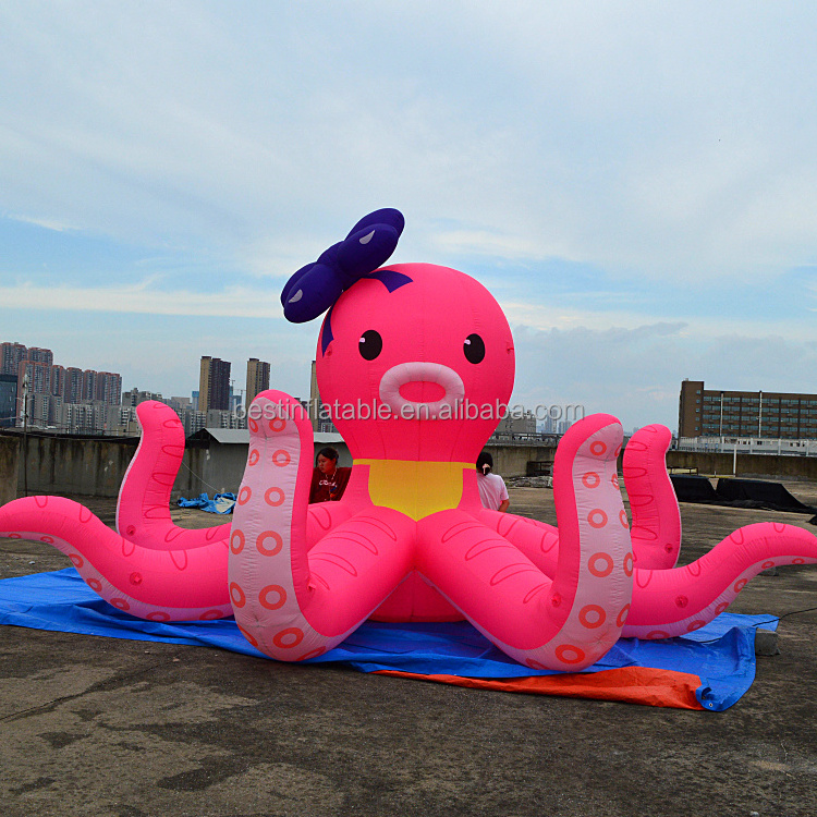 Custom inflatable marine animal cartoon mascot model Octopus Jellyfish Whale balloon inflatable advertisement