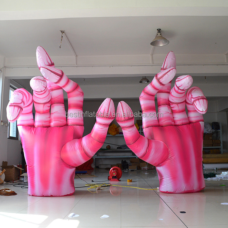 Giant halloween advertising inflatable cartoon mascot zombie hand model for halloween inflatable decorations