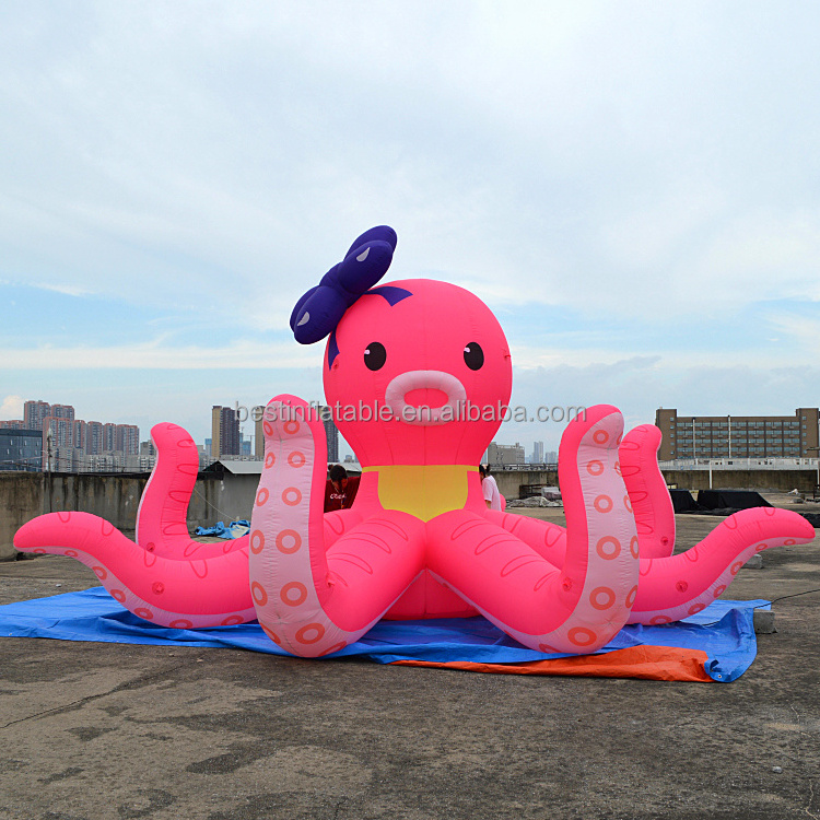 Custom inflatable marine animal cartoon mascot model Octopus Jellyfish Whale balloon inflatable advertisement