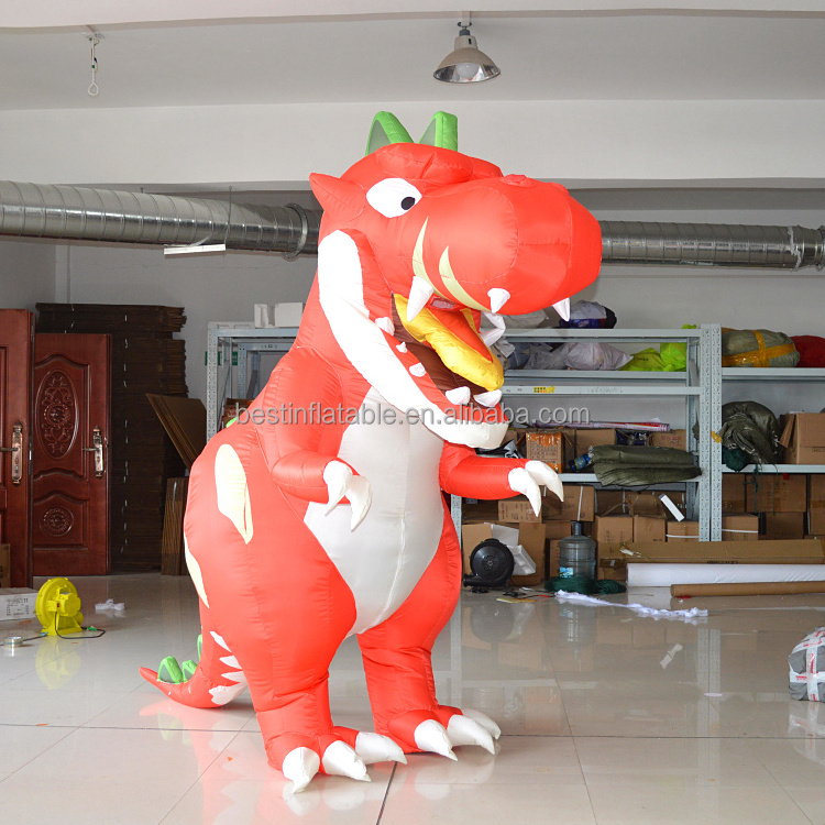 Advertising Custom Inflatables Products Costume Suit cartoon Animal Moving Walking Inflatable halloween  Dragon Dinosaur